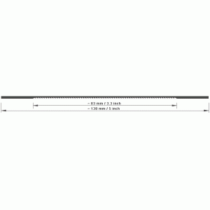 Fretsaw Blade for cutting metal No.2 (12)